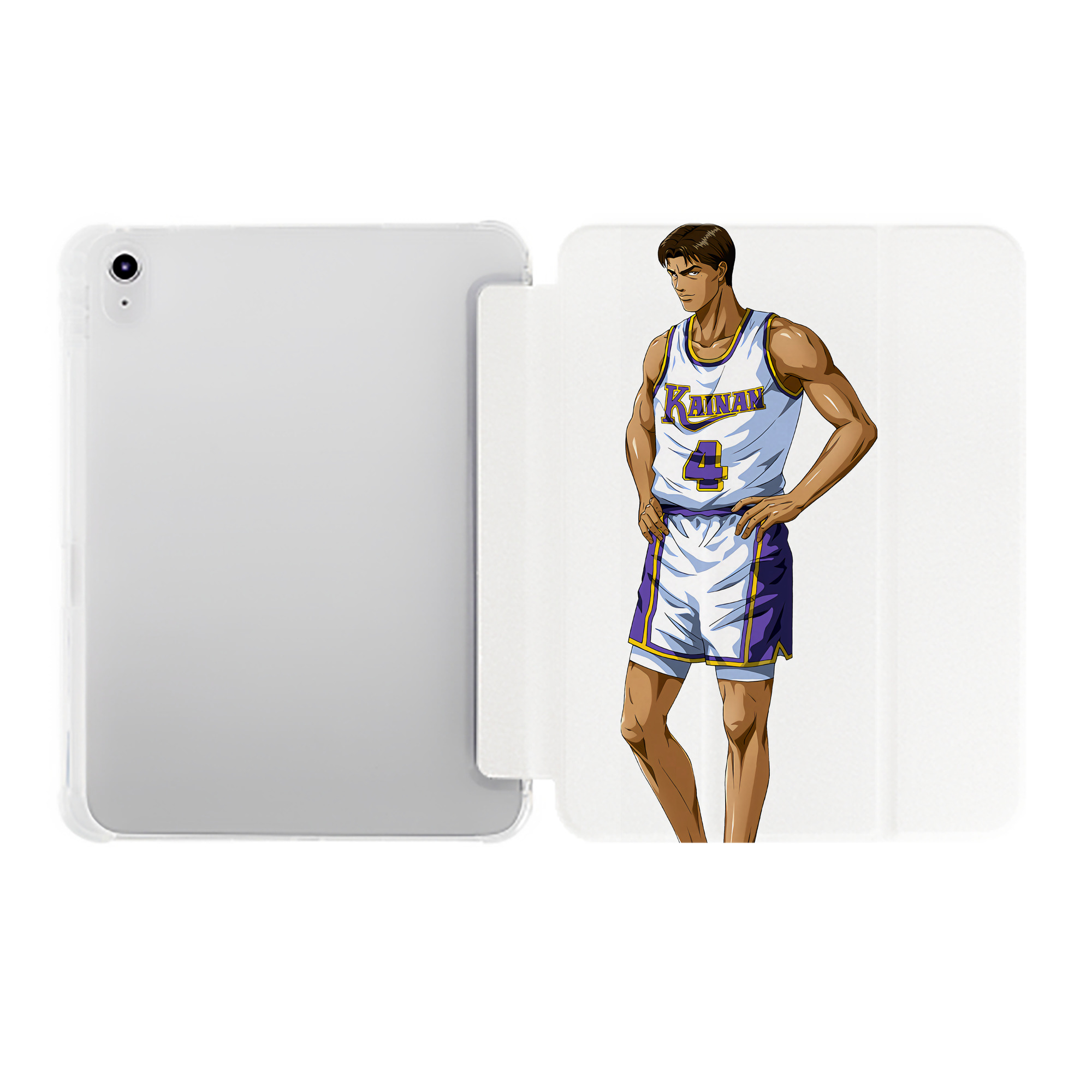 （画像用） SLAM DUNK／スラムダンク IPad ケース ペン収納付き 三つ折りスタンド PUレザー×シリコン 対応機種9.5/10.5/10.9インチ